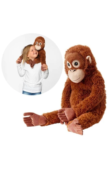 IKEA Yumuşak Oyuncak Maymun Orangutan Peluş Oyuncak 66 Cm ürün görseli 1