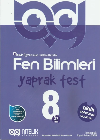 NİTELİK 8.SINIF FEN BİLİMLERİ YAPRAK TEST ürün görseli 1