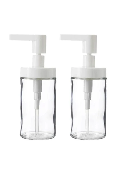 IKEA Sıvı Sabunluk 250ml Beyaz 2 Adet Cam Pompa Sert Plastik ürün görseli 1