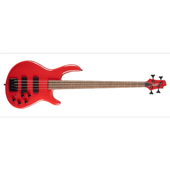 Cort C4 Deluxe Crd Bass Gitar, 4 Telli, Şeker Kırmızısı ürün görseli 1