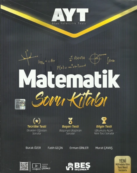 BEŞ SEÇENEK AYT MATEMATİK SORU KİTABI ürün görseli 1