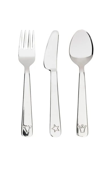IKEA Bebek & Çocuk Çatal Kaşık Bıçak Seti, Paslanmaz Çelik 3 Parça ürün görseli 1