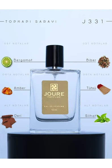 Joure J331 - Oryantal Odunsu Tütsü Amber Kokulu 50ml Edp Ultra Kalıcı Erkek Parfümü ürün görseli 1