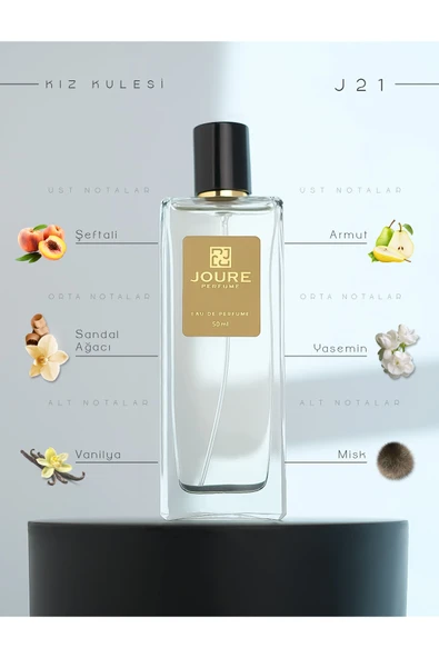J21 - Meyveli Pudralı Yasemin Vanilya Kokulu 50ml Kalıcı Edp Kadın Parfüm ürün görseli 1