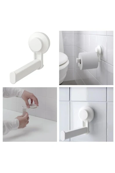 IKEA Tısken Banyo Tuvalet Kağıtlığı Vantuzlu 15 Cm ürün görseli 1