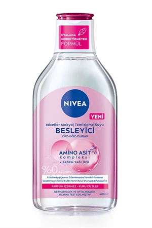 Nivea Micellar Besleyici Makyaj Temizleme Suyu 400 ml | Yüz, Göz ve Dudak İçin Nazik Temizlik ürün görseli 1
