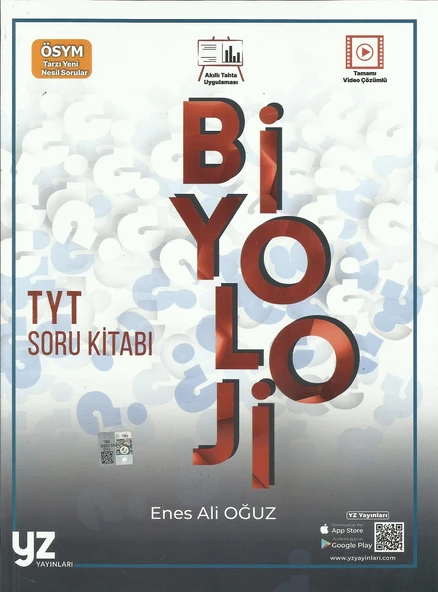 YZ TYT BİYOLOJİ SORU KİTABI ürün görseli 1