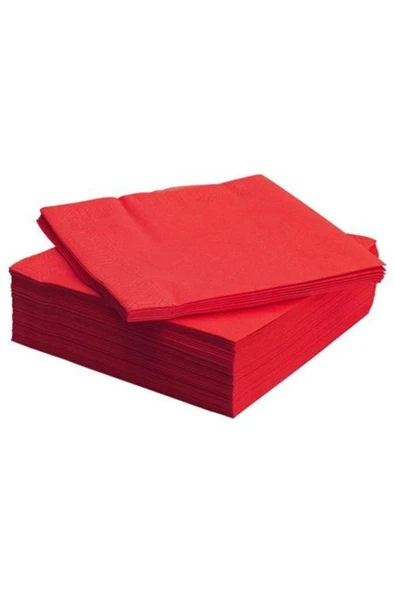 IKEA Servis Peçete 24x24 Cm 50 Adet Kırmızı Renkli Peçete ürün görseli 1