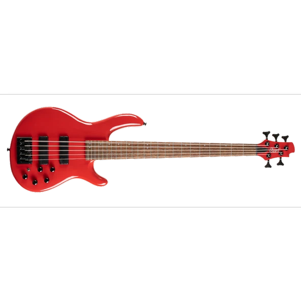 Cort C5 Deluxe Crd Bass Gitar, 5 Telli, Şeker Kırmızısı ürün görseli 1