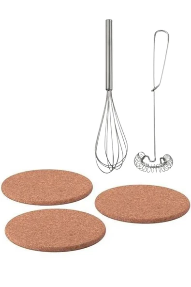 IKEA Avantaj Paket Mantar Nihale 3lü Nihale Ve Idealısk 2 Parça Paslanmaz Çelik Çırpıcı ürün görseli 1