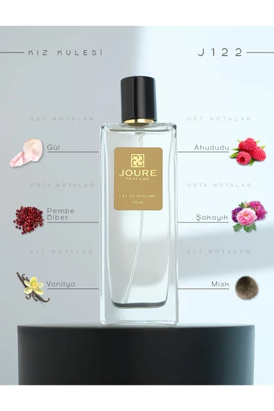 Joure J122 - Meyveli Gül Tatlı Kokulu 50ml Kalıcı Edp Kadın Parfüm ürün görseli 1