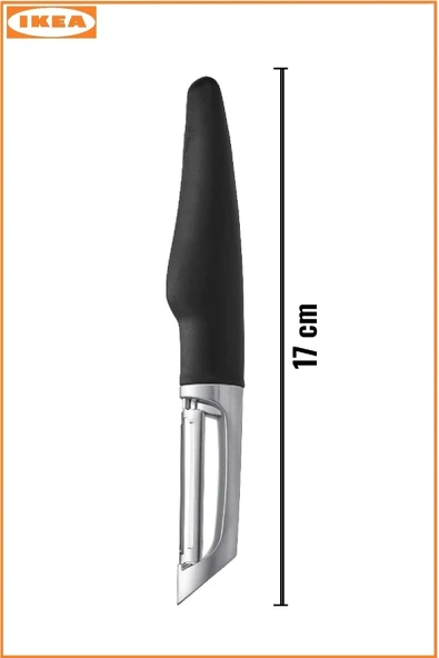 IKEA Paslanmaz Çelik Siyah Yan Soyacak 17 Cm - Resim 5