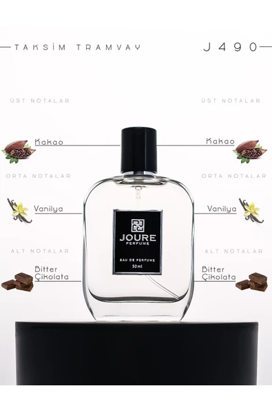 Joure - J490vanilya Kakao Bitter Çikolata Kokulu 50ml Kalıcı Edp Unısex Parfüm ürün görseli 1