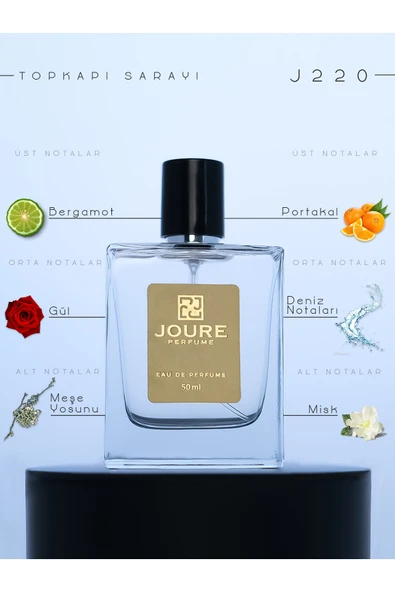 J220 - Deniz Notaları Limon Bergamot Kokulu 50ml Kalıcı Fresh Edp Erkek Parfüm ürün görseli 1