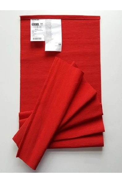 IKEA Kırmızı Runner, Servis Örtüsü - Resim 3