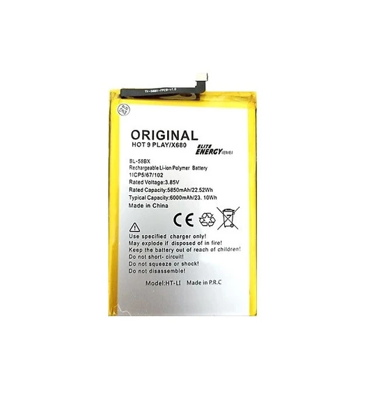 İnfinix Hot 9 Play Batarya Pil Bl-58Bx Energy ürün görseli 1