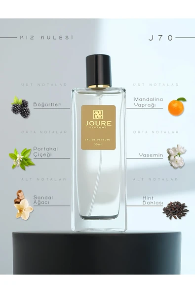 J70 - Vanilya Beyaz Çiçekler Tatlı Kokulu 50ml Kalıcı Edp Kadın Parfüm ürün görseli 1