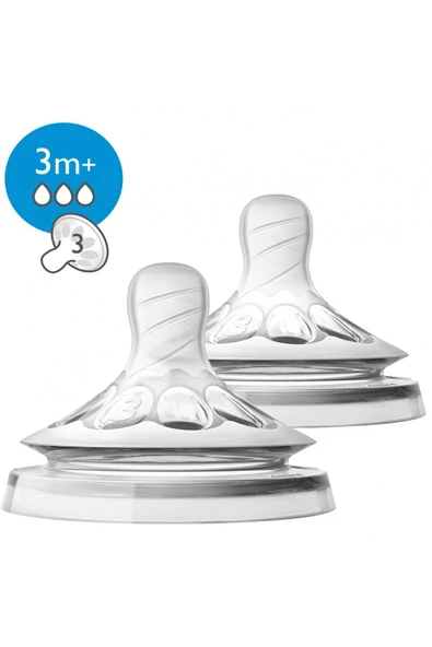 Philips Avent Avent Natural Biberon Emziği +3 Ay 2li ürün görseli 1