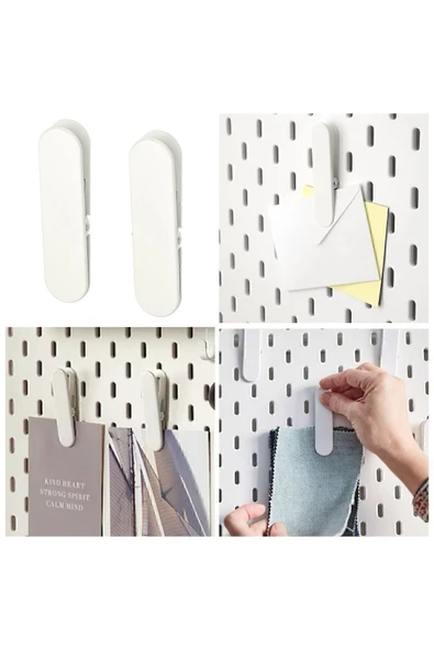 IKEA Skadıs 2 Adet Çok Amaçlı Pano Parçası 8 Cm Kıskaç Ataş ürün görseli 1