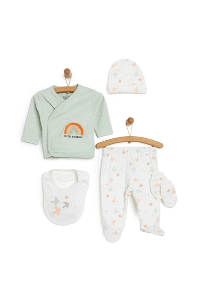 Little Life Yenidoğan 5li Askı Hastane Çıkışı Kız Bebek Mint Yenidoğan ürün görseli 1