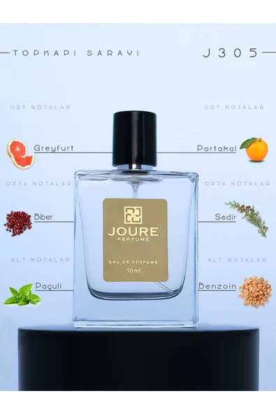 Joure J305 - Cıtrus Taze Baharatlar Odunsu Kokulu 50ml Kalıcı Edp Erkek Parfüm ürün görseli 1