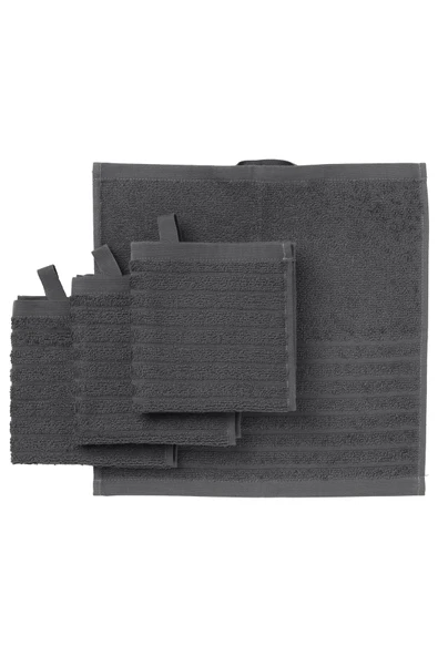 IKEA 4 Adet El Havlusu, Koyu Gri Renk MeridyenDukkan 30x30 cm Pamuk ,4 Li El-Kurulama Havlu ürün görseli 1