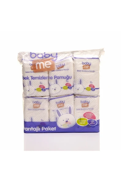 Baby&Me Baby Me Bebek Temizleme Pamuğu 6x60 Adet ürün görseli 1