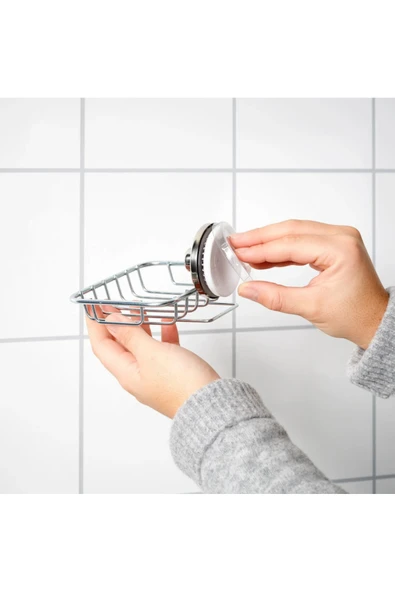 IKEA KROKFJORDEN soap dish, grey - Resim 2