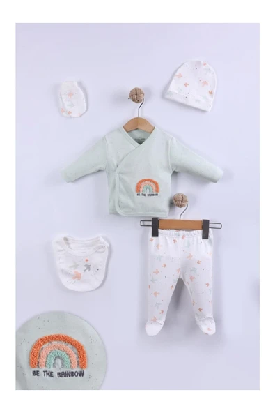 Little Life Yenidoğan 5li Askı Hastane Çıkışı Kız Bebek Mint Yenidoğan ürün görseli 1