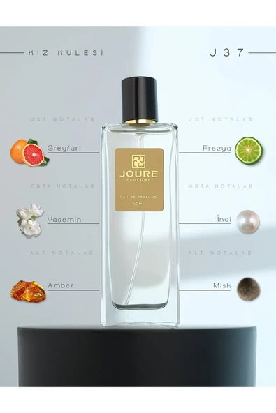 J37 Cıtrus Meyveli Vanilya Kokulu 50ml Kalıcı Edp Kadın Parfüm ürün görseli 1