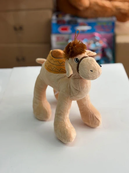 Oyuncak Peluş Deve Bej Hardal 30 cm - Resim 3