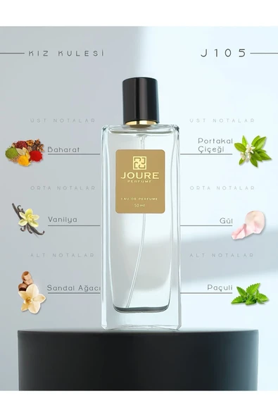 Joure J105 - Afrodizyak Etkili Tatlı Baharatlar Vanilya Pudralı Kokulu 50ml Kalıcı Edp Kadın Parfüm ürün görseli 1