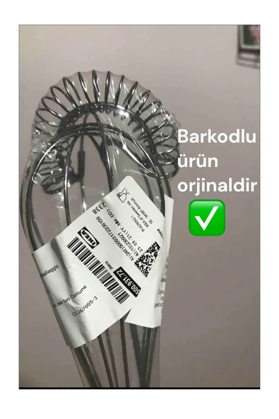 IKEA İkili Çırpıcı Seti 26 Cm Paslanmaz Çelik - Resim 5