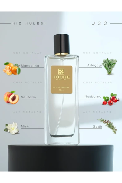 Joure J22 - Çiçeksi Pudralı Meyveli Kokulu 50ml Kalıcı Edp Kadın Parfüm ürün görseli 1
