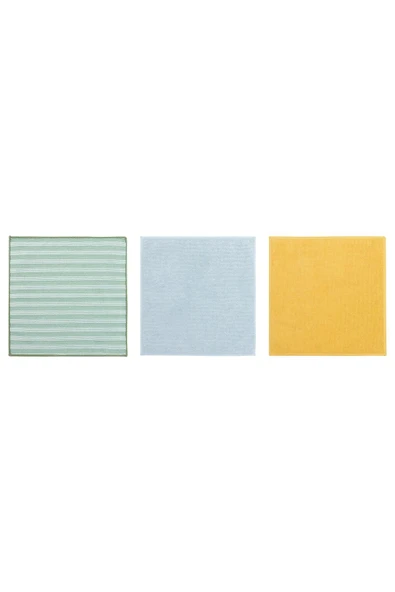 IKEA Pepprig Çift Taraflı Çok Renkli 28x28 cm Mikrofiber Bez 3'lü ürün görseli 1