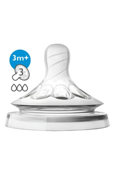 Philips Avent Natural Biberon Emziği 3 Ay+ 2’li 3 Numara ürün görseli 1