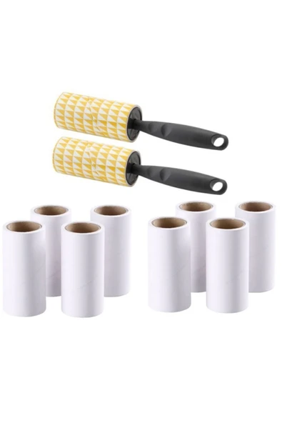 IKEA Bastis Kedi Köpek Tüy Ip Kıl Toplayıcı 2 Tüy Toplama Rulosu + 8 Adet Yedek Kartuş 2+8 ürün görseli 1