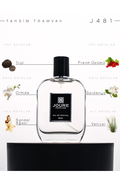 Joure J481 - Sıcak Baharatlar Odunsu Tatlı Amber Paçuli Kokulu 50ml Kalıcı Edp Unısex Parfüm ürün görseli 1
