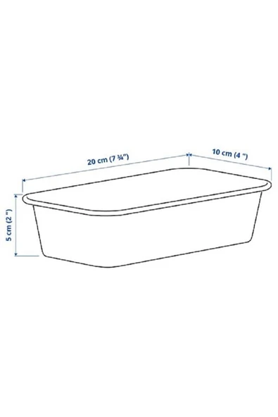IKEA Kutu, Bej Küçük Boy 10x20x5 cm ürün görseli 1