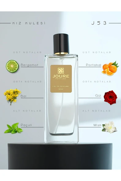 Joure J53 - Cıtrus Paçuli Tatlı Kokulu 50ml Kalıcı Edp Kadın Parfüm ürün görseli 1