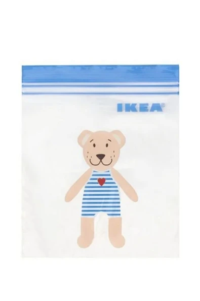 IKEA Kilitli Buzdolabı Poşeti Ayıcıklı 25 Adet Küçük Boy ürün görseli 1