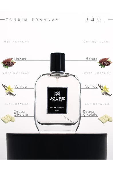 Joure J491 Kakao Vanilya Beyaz Çikolata Kokulu 50 ml Kalıcı Edp Unısex Parfüm 8683498813073 ürün görseli 1