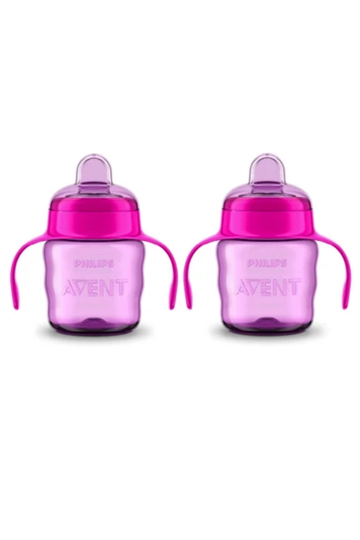 Philips Avent Kız Çocuk Avent Eğitici Damlatmaz Bardak 200 ml X2 Adet- 6 Ay Ve Üzeri Bebekler Için ürün görseli 1