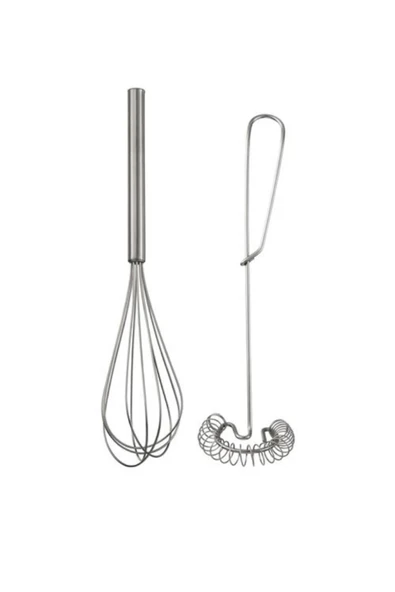 IKEA Idealisk Paslanmaz 2'li Yumurta Krema Pasta Çırpıcı Set ürün görseli 1