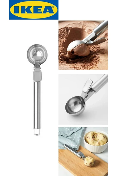 IKEA IDEALISK dondurma kaşığı, paslanmaz çelik ürün görseli 1