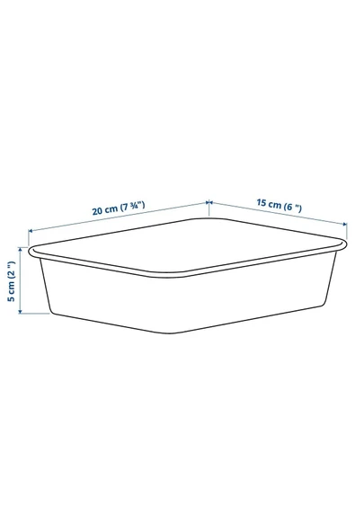 IKEA Düzenleyici Kutular 15x20x5 Cm Çekmece Içi Takı Saklama ürün görseli 1