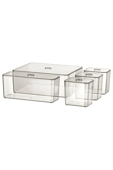 IKEA Füme vısslaan Organizer Kutu Seti 5 Parça Düzenleyici Kutu Seti ürün görseli 1