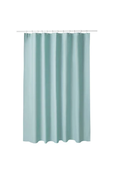 IKEA Luddhagtorn Duş Perdesi, Turkuaz 180x200 Cm Halkalı ürün görseli 1