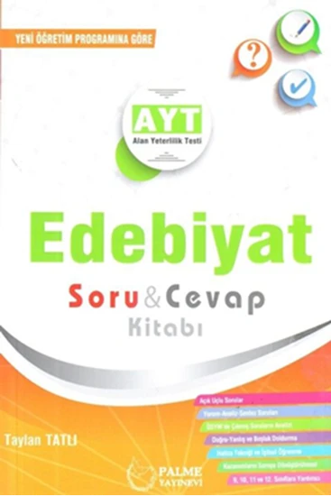 PALME AYT EDEBİYAT SORU&CEVAP KİTABI ürün görseli 1