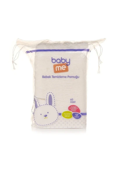 Baby&Me Bebek Temizleme Pamuğu 60 Adet Bae-20017 ürün görseli 1